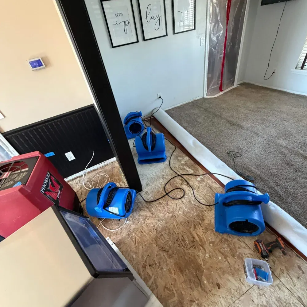 IICRC certified drying setup in Parke County, IN