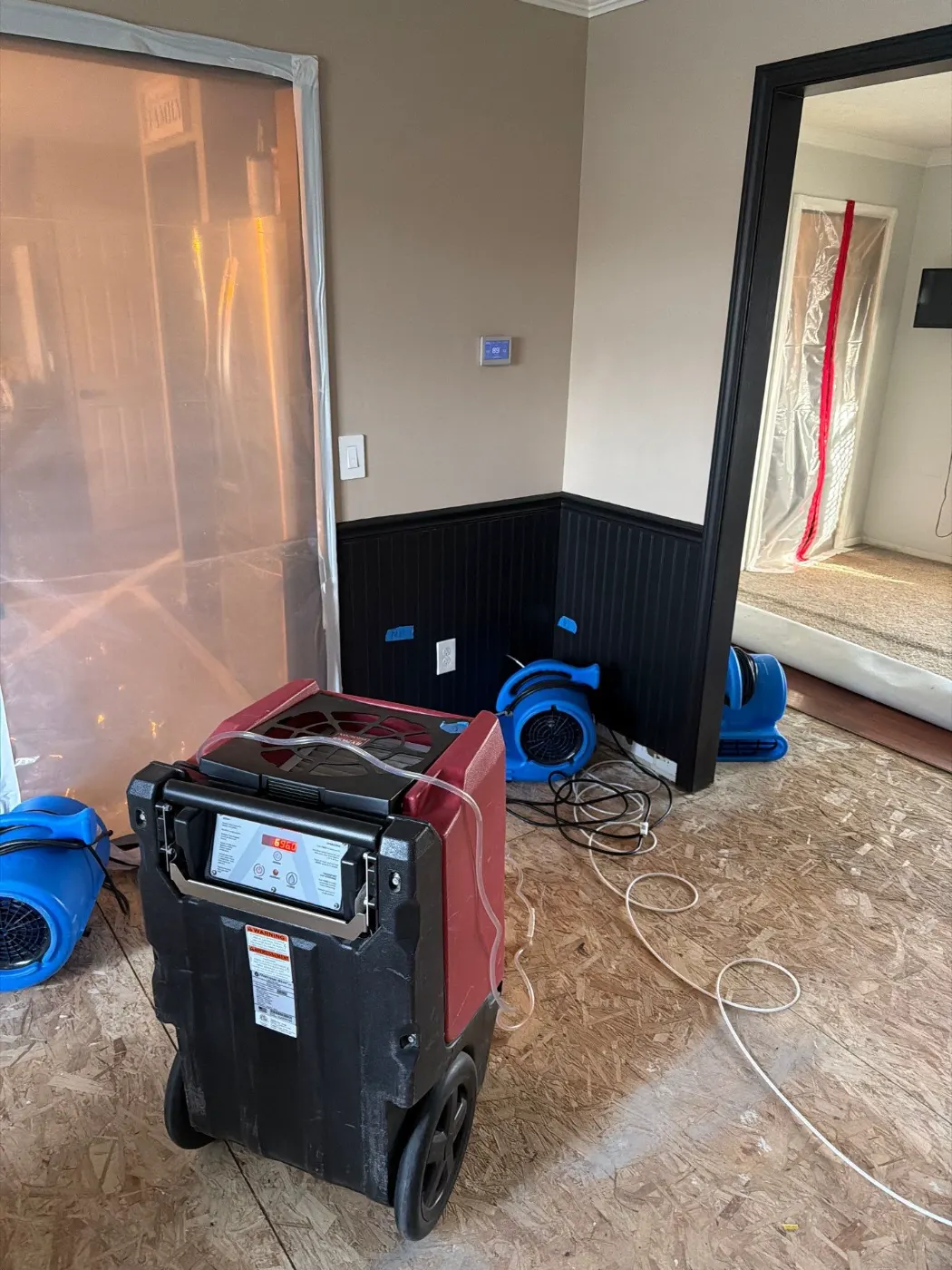 Water damage restoration by Rockville Water Restoration near Lafayette, IN